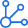 blue connected nodes network icon
